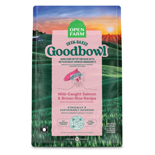 Open Farm GoodBowl Oven-baked Salmon & Brown Rice Recipe Dry Dog Food 1.58kg