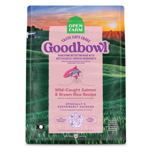Open Farm GoodBowl Salmon & Brown Rice Recipe Dry Cat Food 1.36kg