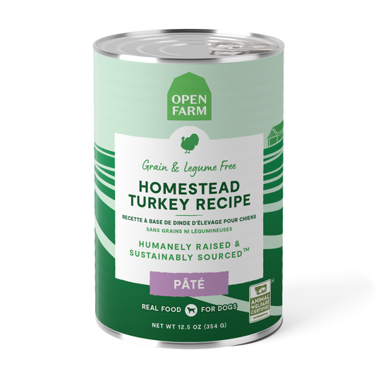 Open Farm Grain-free Homestead Turkey Pate Canned Dog Food 354g