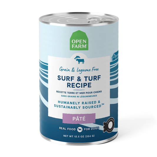 Open Farm Grain-free Surf & Turf Pate Canned Dog Food 354g