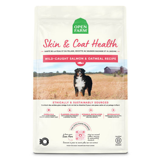 Open Farm Skin & Coat Health Wild-caught Salmon & Oatmeal Recipe Dry Dog Food 1.81kg