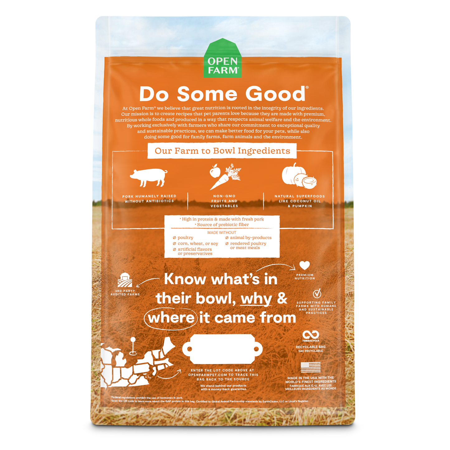 Open Farm Grain-free Farmer's Market Pork Dry Dog Food 1.81kg