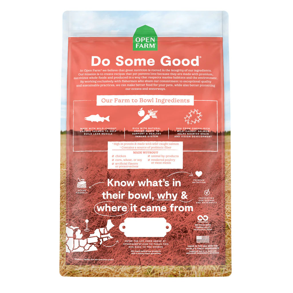 Open Farm Puppy Salmon amd Sweet Potato Recipe Grain-free Dry Dog Food 1.8kg