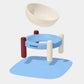 Vetreska Elevated Bowl Set Mist and Merlot Small