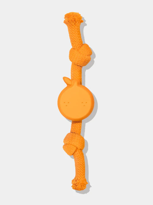 Vetreska Playful Charm Knot Rope Toy Tangerine