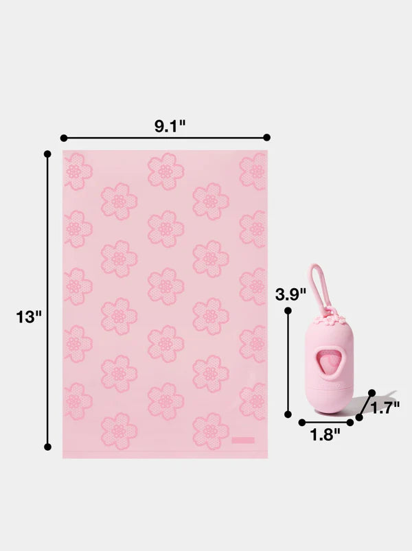 Vetreska Poop Bag and Dispenser Cherry Blossom