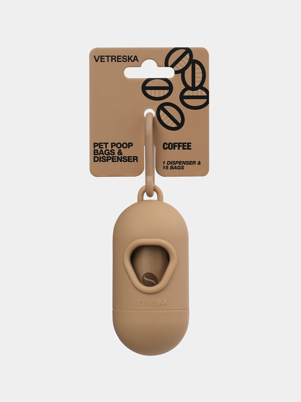 Vetreska Poop Bag and Dispenser Coffee