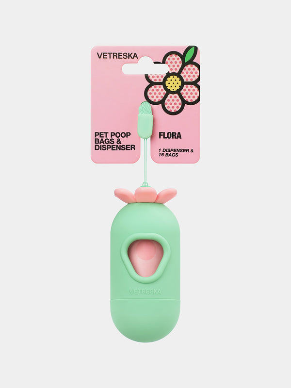 Vetreska Poop Bag and Dispenser Flora
