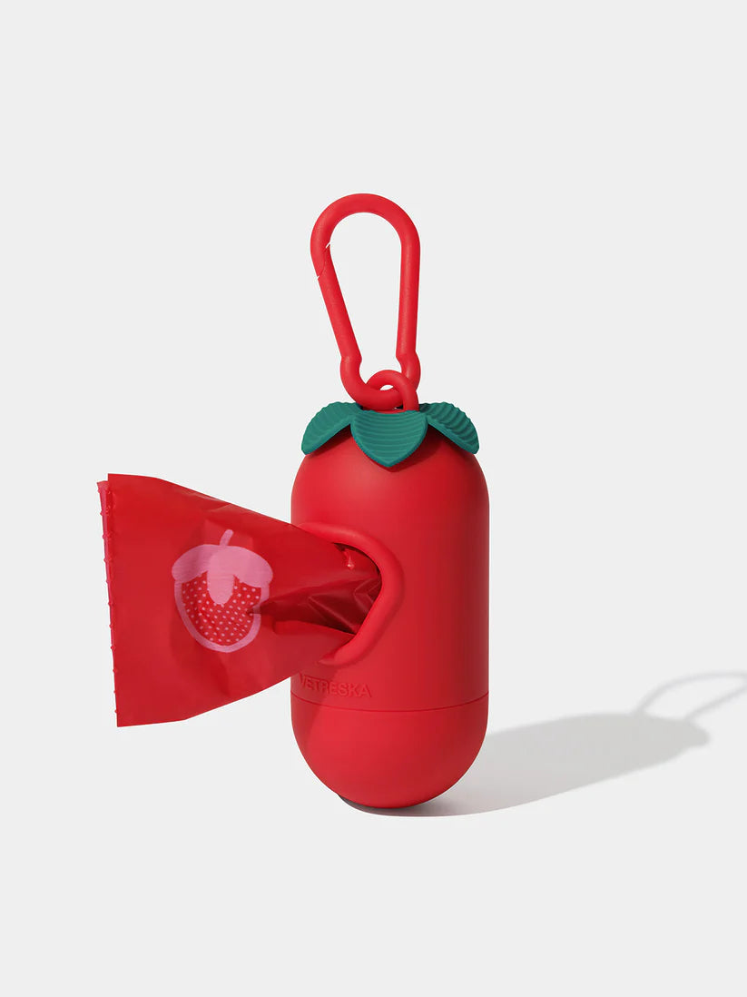 Vetreska Poop Bag and Dispenser Strawberry