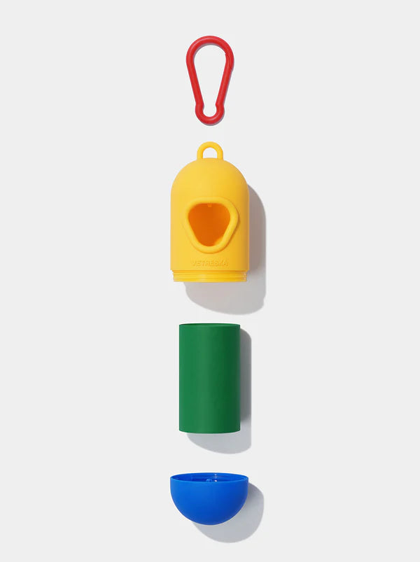 Vetreska Poop Bag and Dispenser with 7 Rolls Chroma Yellow