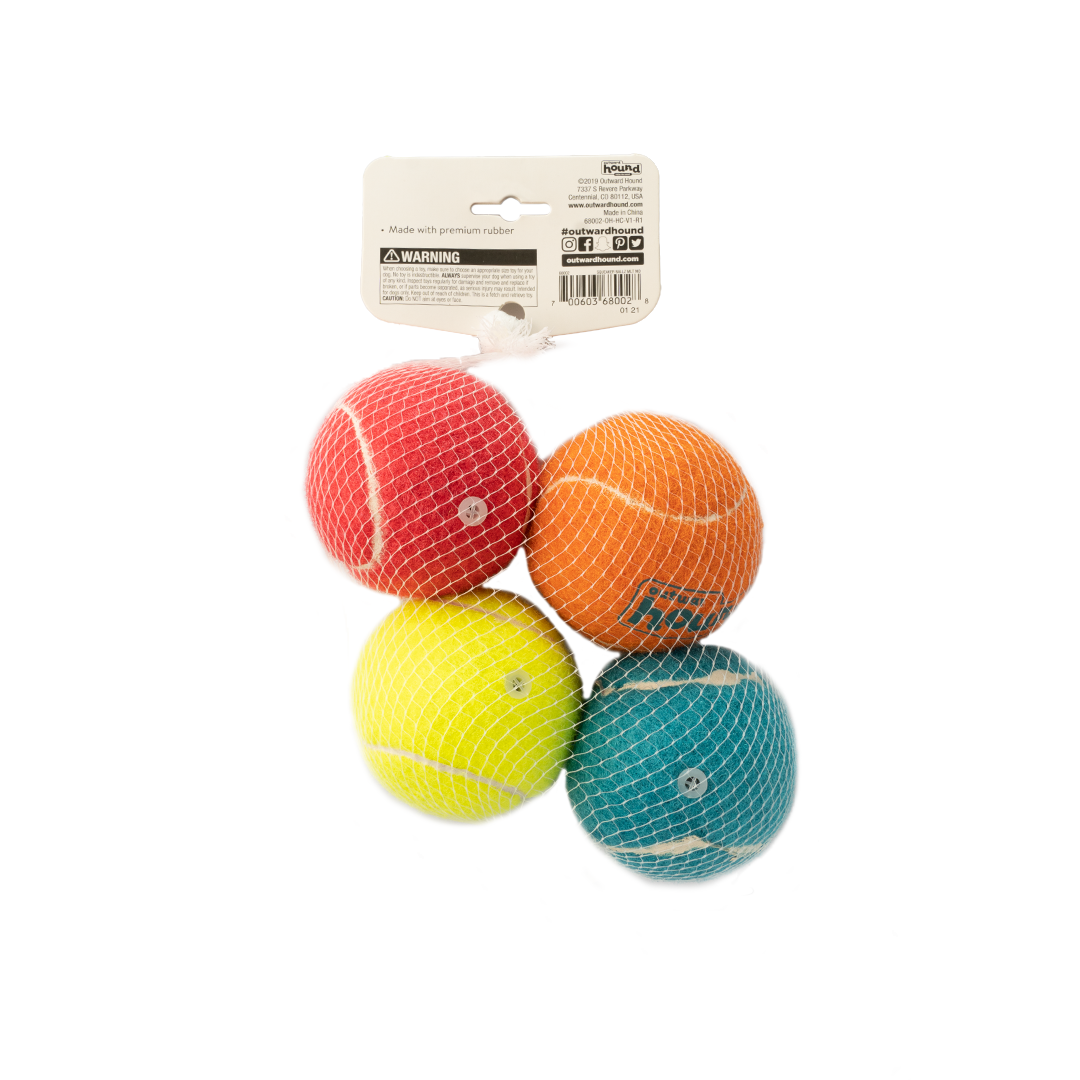 Outward Hound Toy Squeaker Balls Medium 4pk
