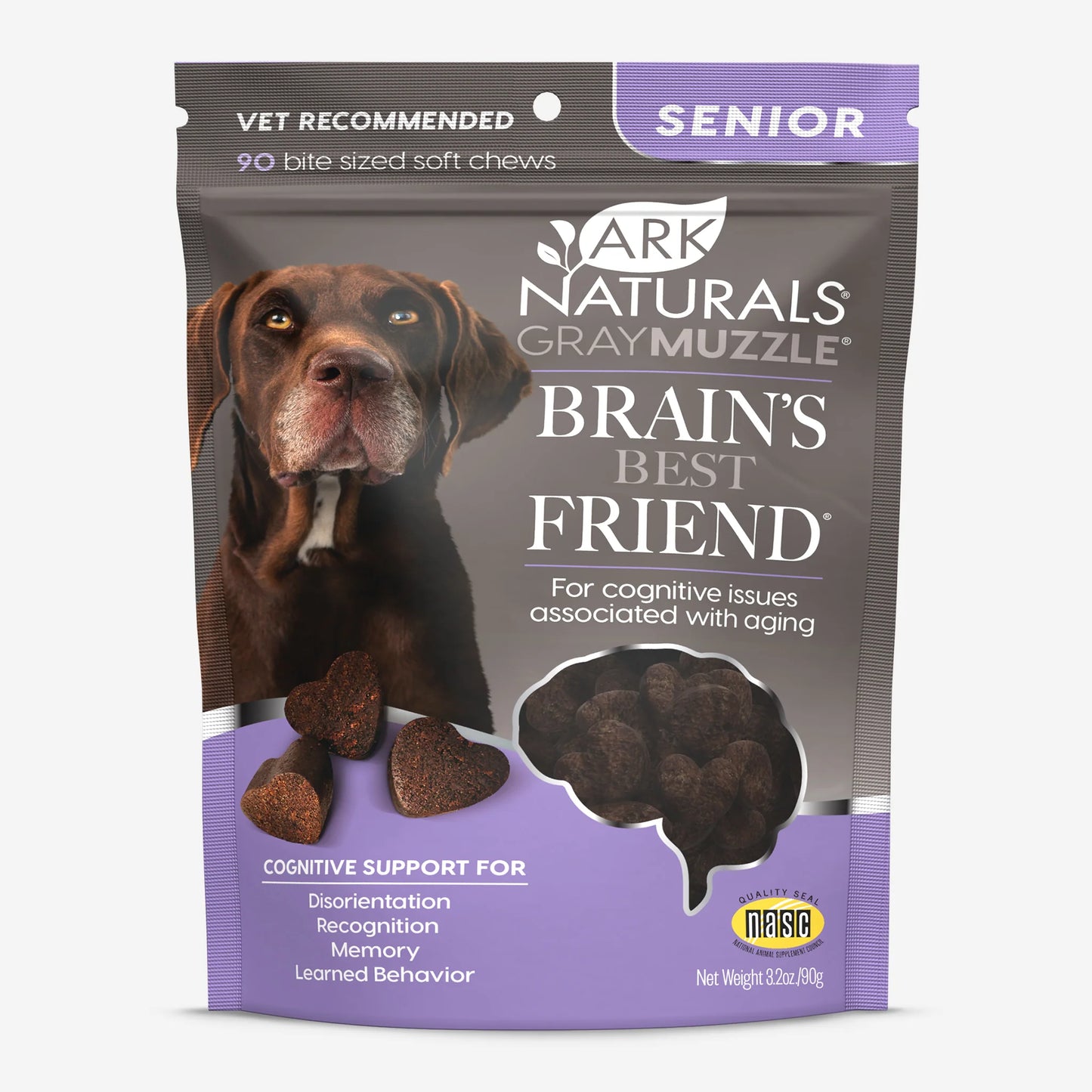 Ark Naturals Gray Muzzle Brain's Best Friend 90 chews