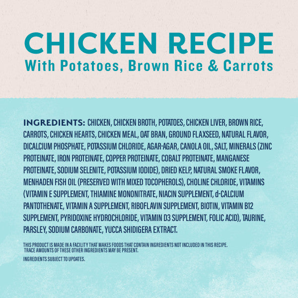 Natural Balance Dog Food Original Ultra Chicken Formula with Brown Rice Carrots & Potatoes 13oz