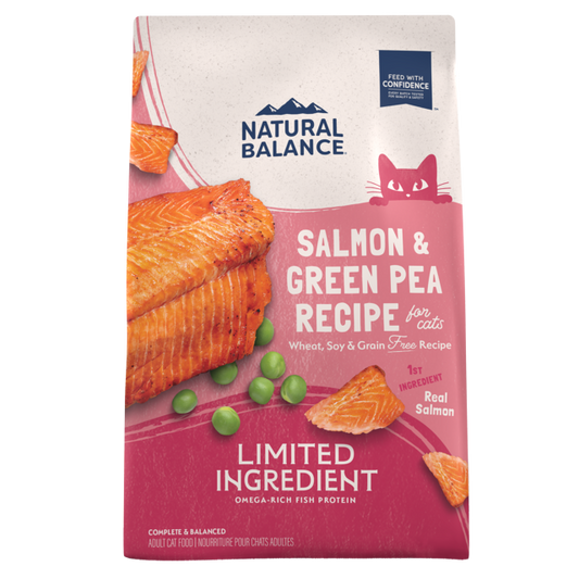 Natural Balance L.I.D. Limited Ingredient Diets Dry Cat Food Green Pea & Salmon Formula 4.54kg
