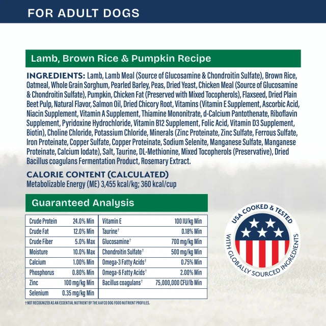 Natural Balance Health Protection Lamb, Brown Rice and Pumpkin Dry Dog Fod 1.8kg