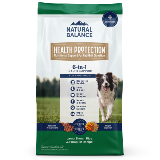 Natural Balance Health Protection Lamb, Brown Rice and Pumpkin Dry Dog Fod 10.8kg