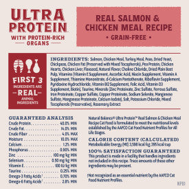 Natural Balance Ultra Protein Salmon & Chicken Meal with Organs Dry Cat Food 1.36kg