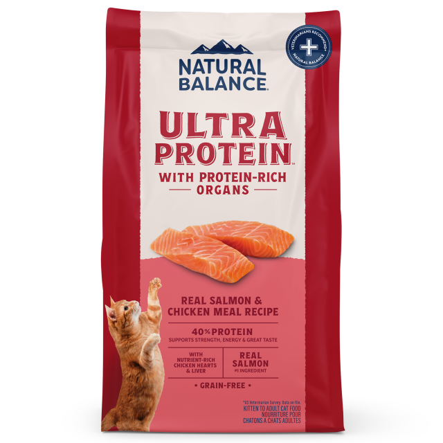 Natural Balance Ultra Protein Salmon & Chicken Meal with Organs Dry Cat Food 1.36kg