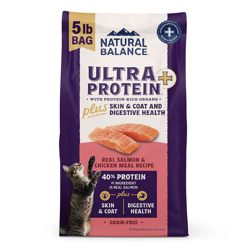 Natural Balance Ultra Protein Plus Skin & Coat and Digestive Health Dry Cat Food 2.6kg
