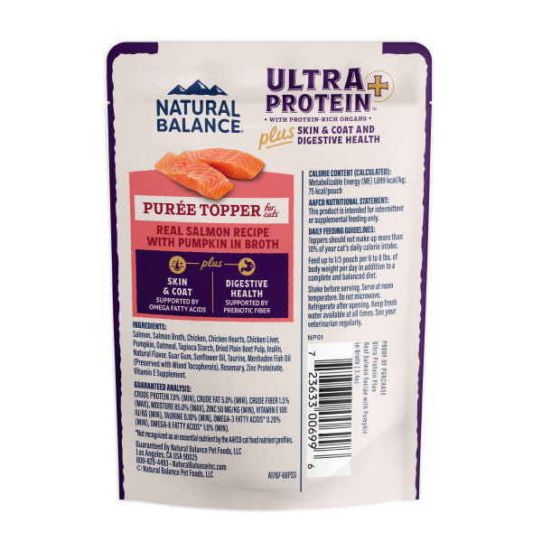 Natural Balance Ultra Protein Plus Skin & Coat and Digestive Health Wet Cat Food 68g