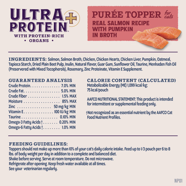 Natural Balance Ultra Protein Plus Skin & Coat and Digestive Health Wet Cat Food 68g