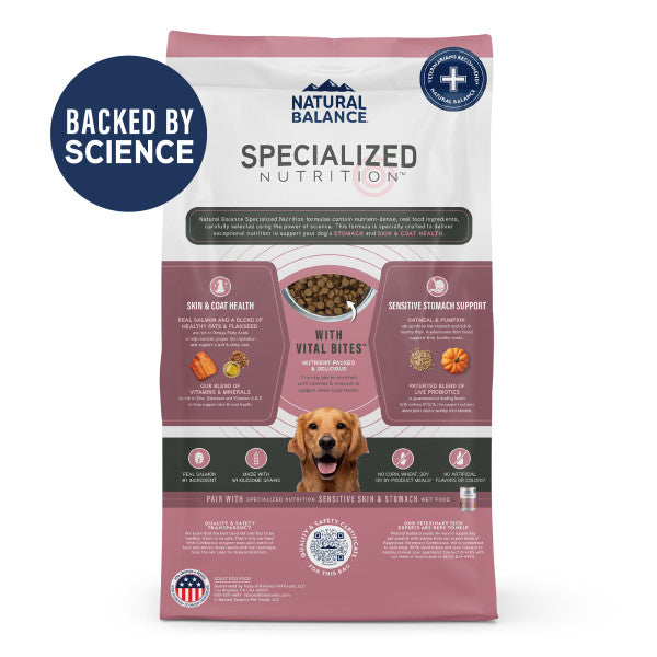 Natural Balance Specialized Sensitive Skin & Stomach Salmon & Oatmeal Formula Dry Dog Food 9.9kg
