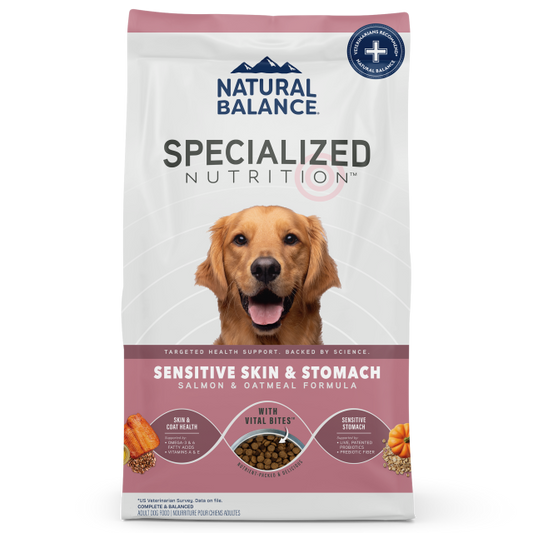 Natural Balance Specialized Sensitive Skin & Stomach Salmon & Oatmeal Formula Dry Dog Food 9.9kg