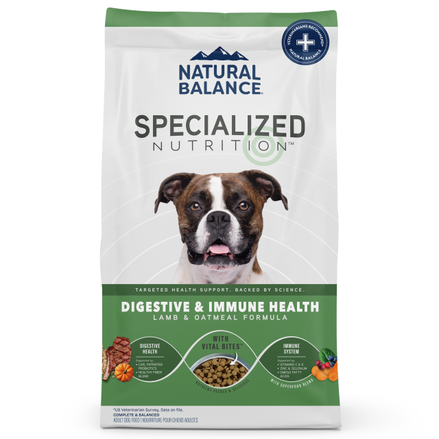Natural Balance Specialized Nutrition Digestive & Immune Health Lamb & Oatmeal Formula Dry Dog Food 9.9kg