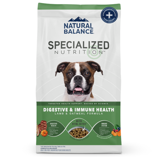 Natural Balance Specialized Nutrition Digestive & Immune Health Lamb & Oatmeal Formula Dry Dog Food 1.5kg