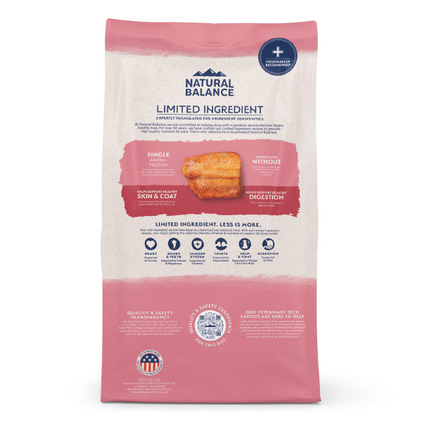 Natural Balance LID Salmon & Brown Rice Dry Dog Food 10.9 kg