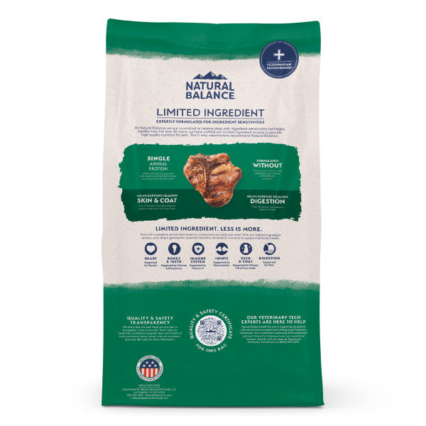 Natural Balance L.I.D. Lamb & Brown Rice Dry Dog Food 10.9kg