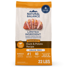 Natural Balance LID Reserve Duck & Potato Recipe Dry Dog Food 10kg
