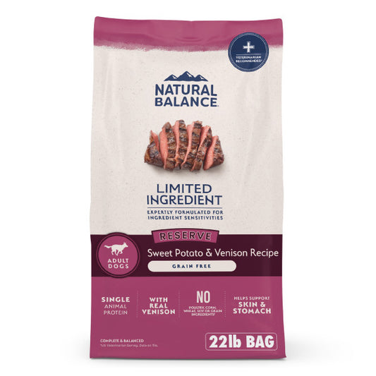 Natural Balance Dry Dog Food LID Sweet Potato & Venison 10kg