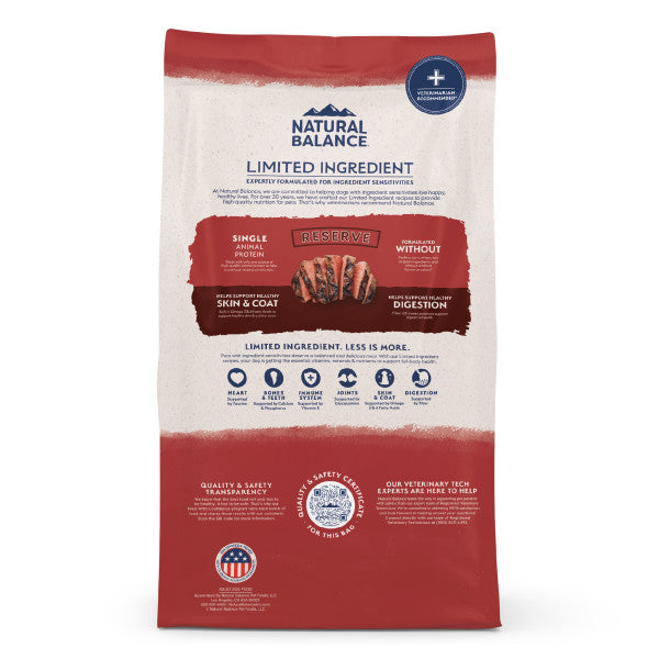 Natural Balance L.I.D. Sweet Potato & Bison Dry Dog Food 10kg