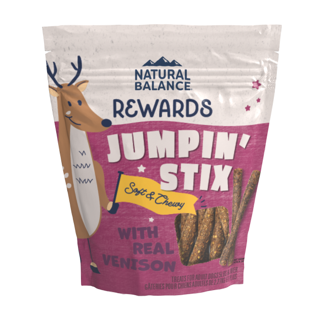 Natural Balance L.I.D. Limited Ingredient Diets Jumpin' Stix Dog Treats Venison & Sweet Potato Formula 4oz