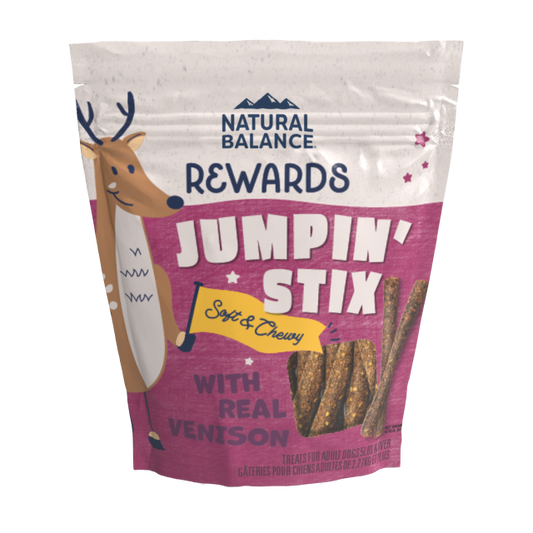 Natural Balance L.I.D. Limited Ingredient Diets Jumpin' Stix Dog Treats Venison & Sweet Potato Formula 4oz