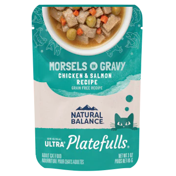 Natural Balance Platefulls Cat Food Chicken & Salmon Formula in Gravy 85g