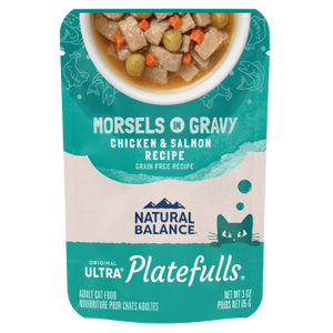 Natural Balance Platefulls Cat Food Chicken & Salmon Formula in Gravy 85g