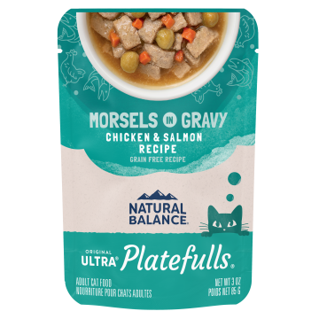 Natural Balance Platefulls Cat Food Chicken & Salmon Formula in Gravy 85g