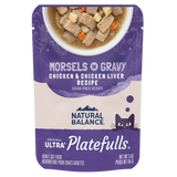 Natural Balance Platefulls Cat Food Indoor Chicken & Chicken Liver Formula in Gravy 85g