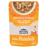 Natural Balance Platefulls Cat Food Indoor Duck, Chicken & Pumpkin Formula in Gravy 85g