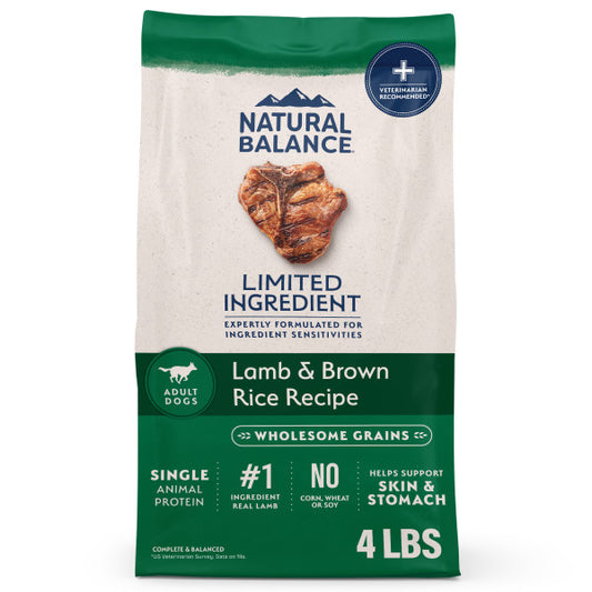 Natural Balance L.I.D. Lamb & Brown Rice Dry Dog Food 1.8kg