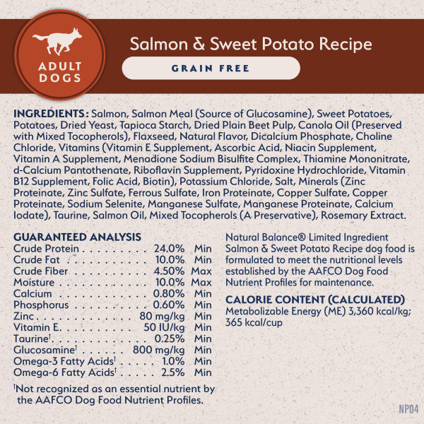 Natural Balance L.I.D. Salmon & Sweet Potato Dry Dog Food 1.8kg