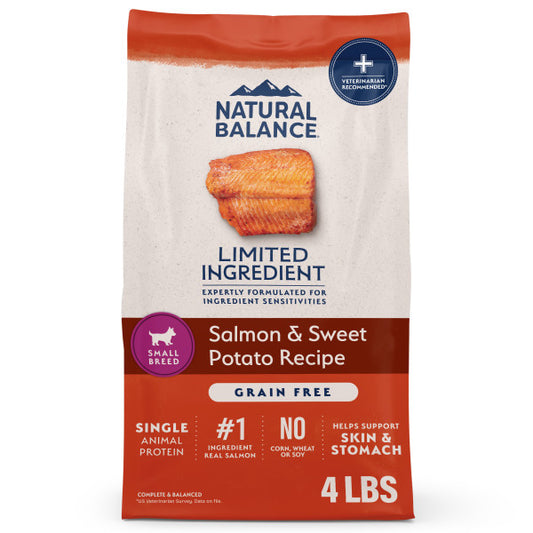 Natural Balance L.I.D. Salmon & Sweet Potato Dry Dog Food for Small Breed 1.8kg