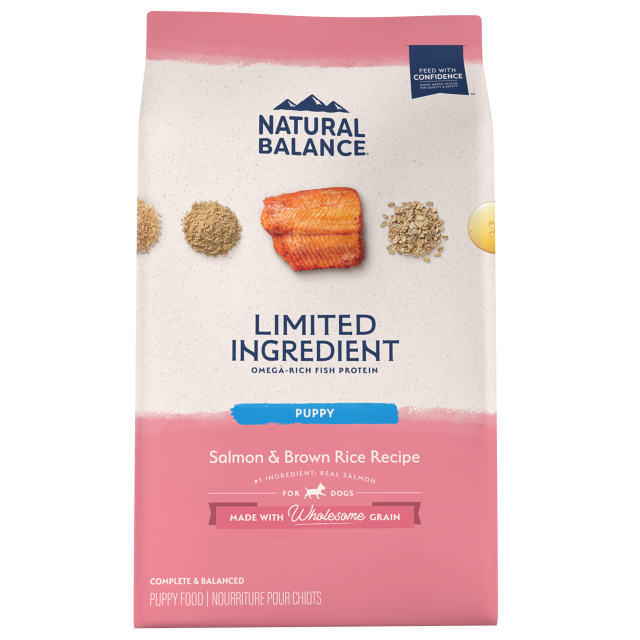 Natural Balance Dry Dog Food LID Puppy Salmon & Brown Rice 1.81kg