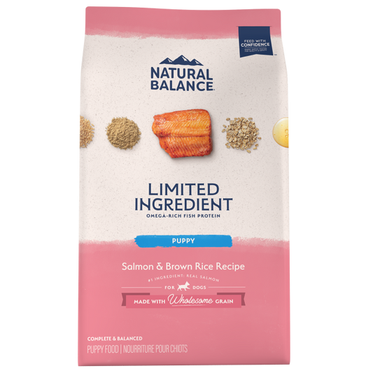 Natural Balance Dry Dog Food LID Puppy Salmon & Brown Rice 1.81kg