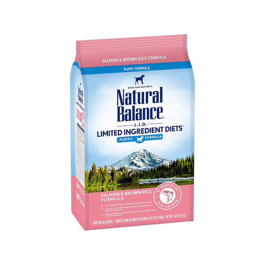 Natural Balance Dry Dog Food LID Puppy Salmon & Brown Rice 1.81kg