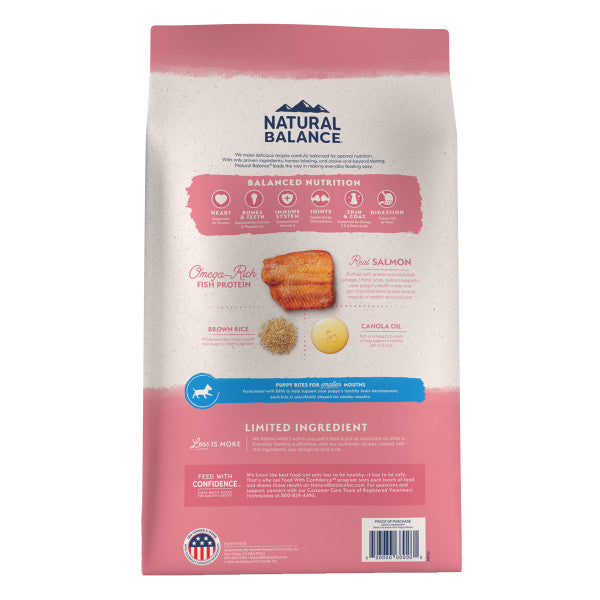 Natural Balance Dry Dog Food LID Puppy Salmon & Brown Rice 1.81kg