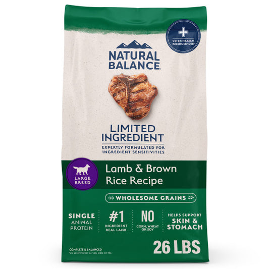 Natural Balance LID Bites Lamb & Brown Rice Dry Dog Food 11.8 kg
