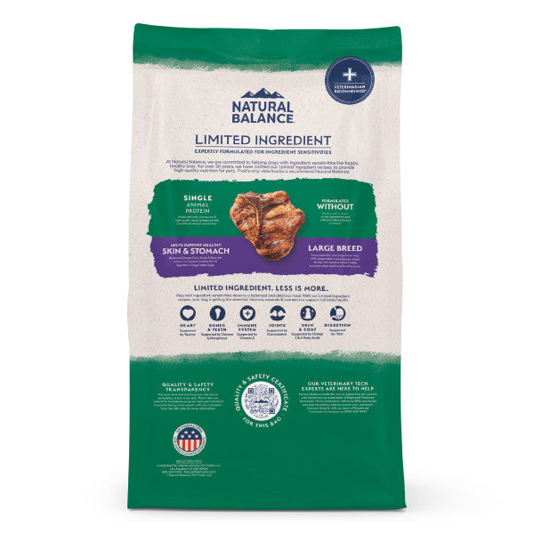 Natural Balance LID Bites Lamb & Brown Rice Dry Dog Food 11.8 kg